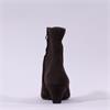 Paul Green Mid Heel Ankle Boot - Brown Suede